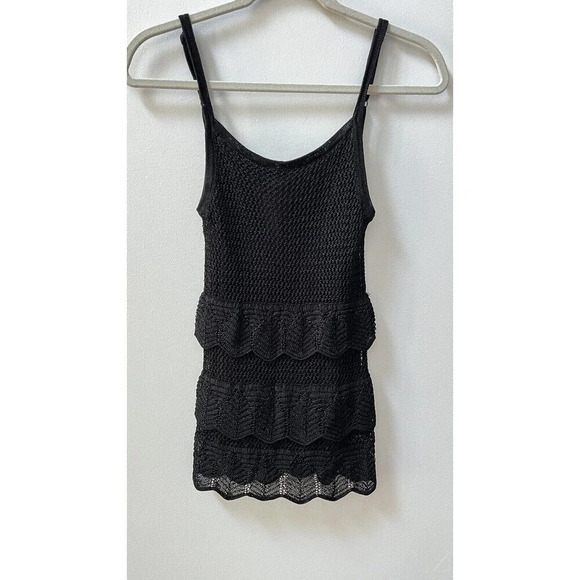 White House Black Market Crochet Layered Sleeveless Top Womens Sz S Sexy Tank - Picture 9 of 13